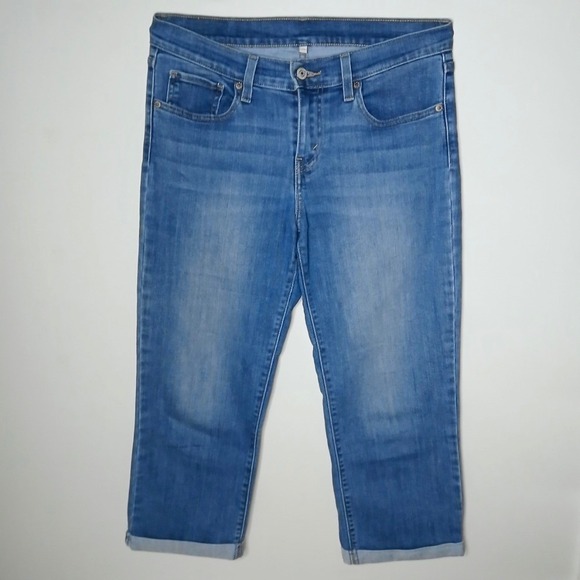 Levi's Denim - Levi's 529 Curvy‎ Bootcut Cropped Jeans Size 27 Medium Wash